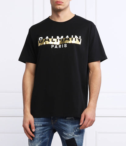BALMAIN PARIS PREMIUM MEN'S T SHIRT | BLACK