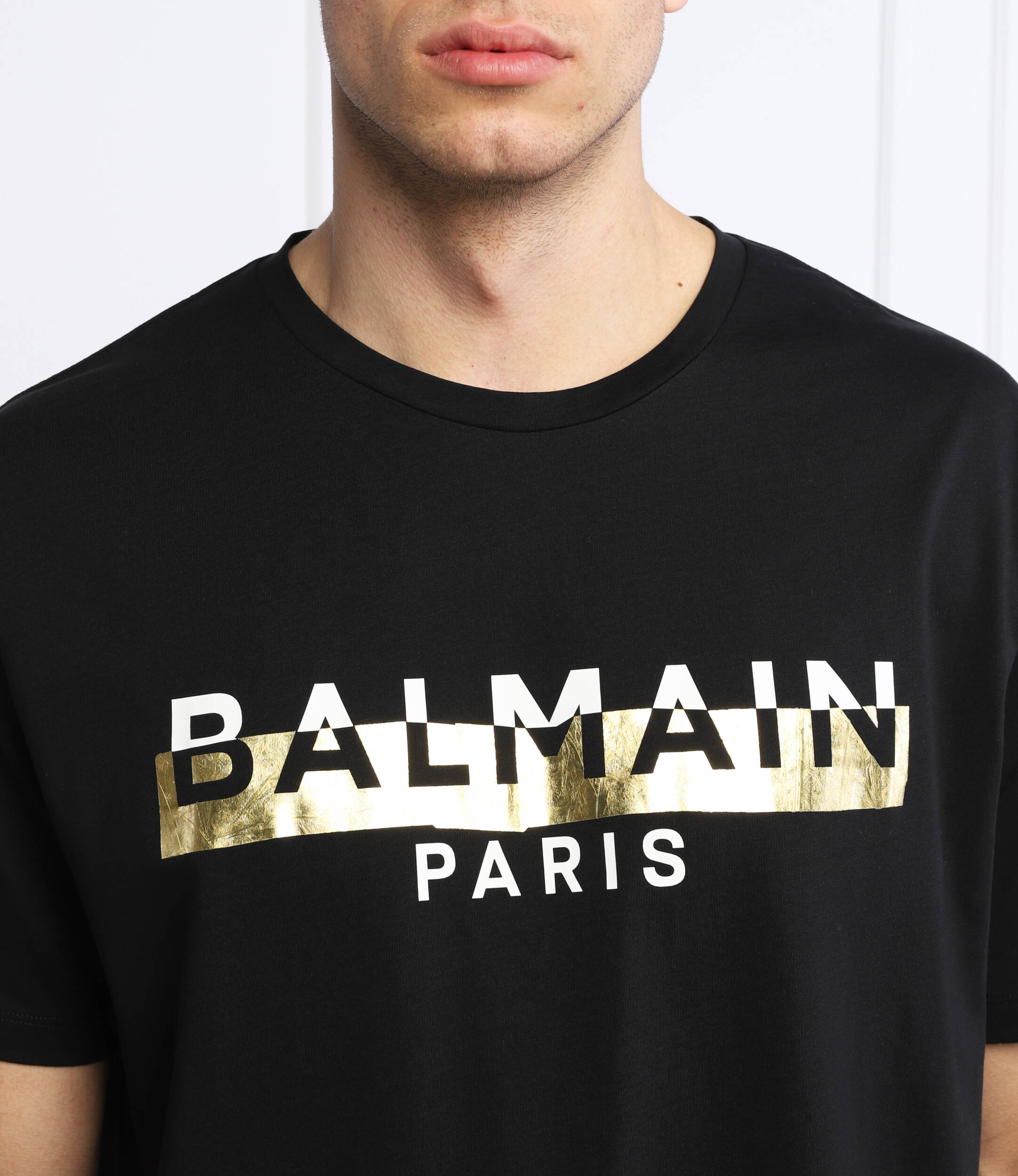 BALMAIN PARIS PREMIUM MEN'S T SHIRT | BLACK