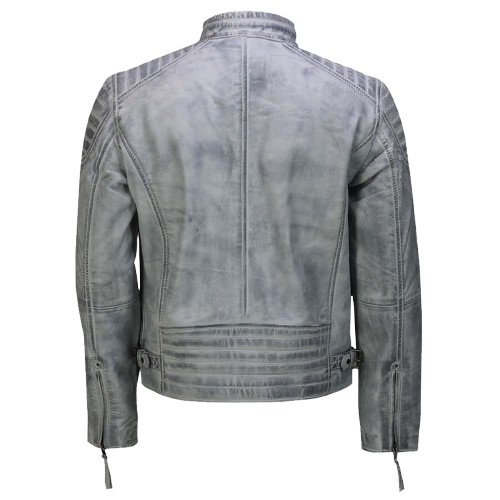 Men’s Real Leather Antique Wash Retro Vintage Style Jacket