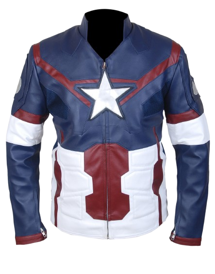 Captain America Leather Jacket Avengers: Age of Ultron Chris Evans Inspired Jacket