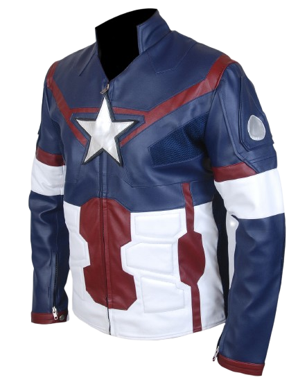 Captain America Leather Jacket Avengers: Age of Ultron Chris Evans Inspired Jacket
