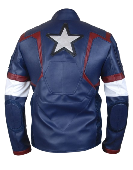 Captain America Leather Jacket Avengers: Age of Ultron Chris Evans Inspired Jacket