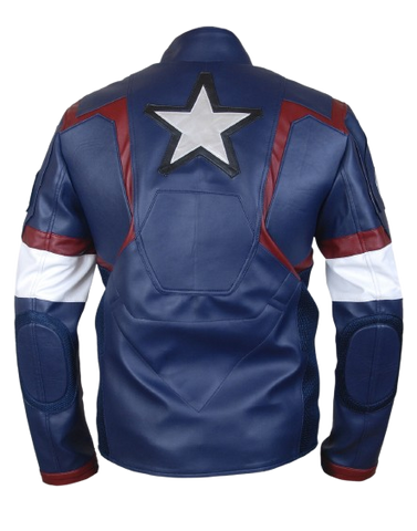 Captain America Leather Jacket Avengers: Age of Ultron Chris Evans Inspired Jacket