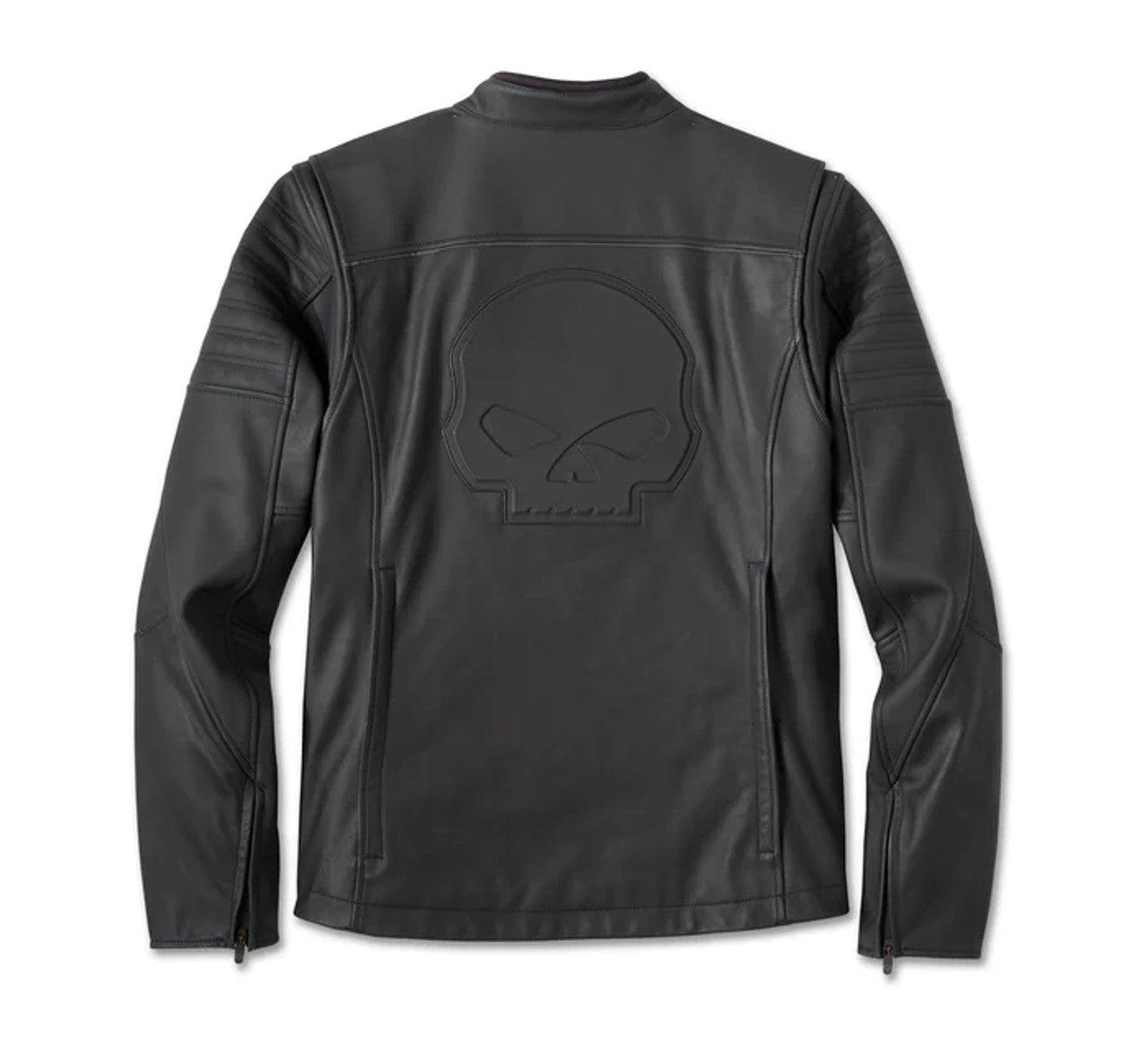 Harley-Davidson Willie G Skull Graphic Leather Riding Jacket