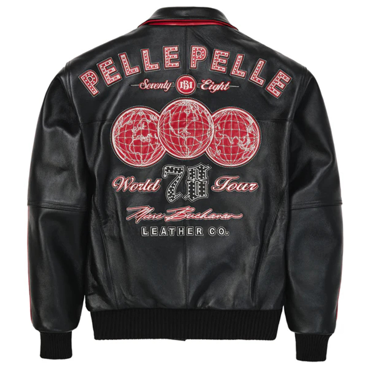 Pelle Pelle World Tour Plush Black and Red