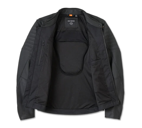 Harley-Davidson Willie G Skull Graphic Leather Riding Jacket