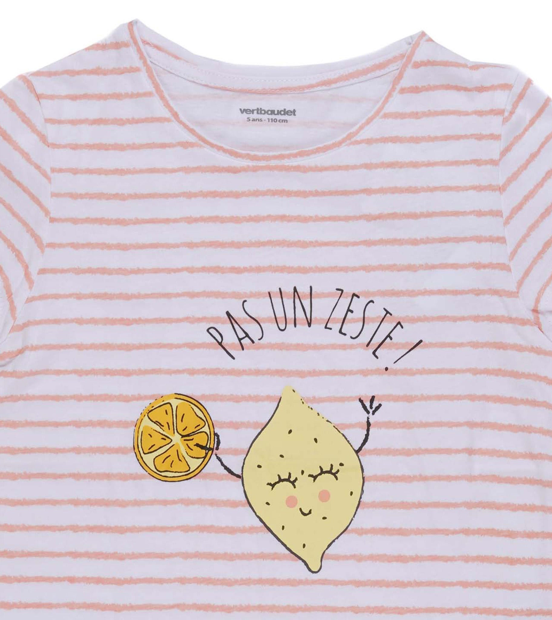 V.E.R.T.B.A.U.D.E.T GIRL PRINTED HALF SLEEVE T-SHIRT | WHITE