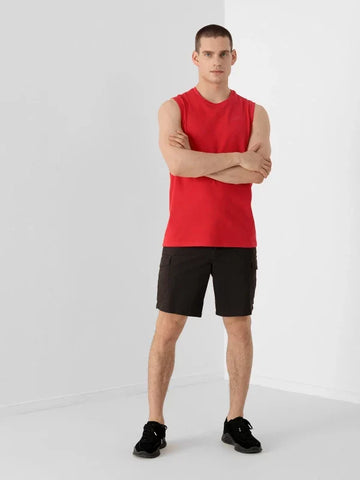 4.F SANDO MEN'S REGULAR PLAIN TANK TOP | RED