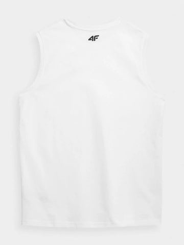4.F. SANDO MEN'S REGULAR PLAIN TANK TOP | WHITE