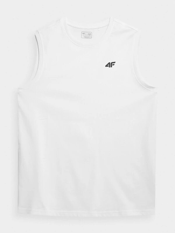 4.F. SANDO MEN'S REGULAR PLAIN TANK TOP | WHITE