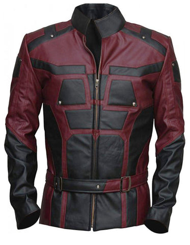 Charlie Cox Daredevil Season 2 Leather Jacket Genuine & Faux Leather with Viscose Lining