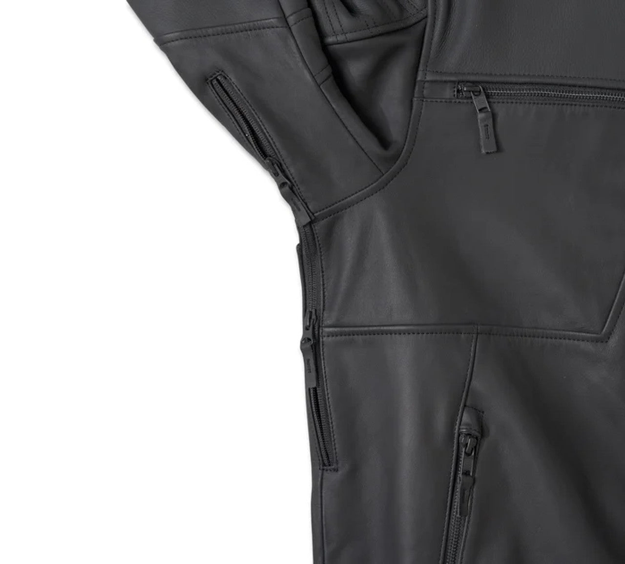 Harley-Davidson Willie G Skull Graphic Leather Riding Jacket