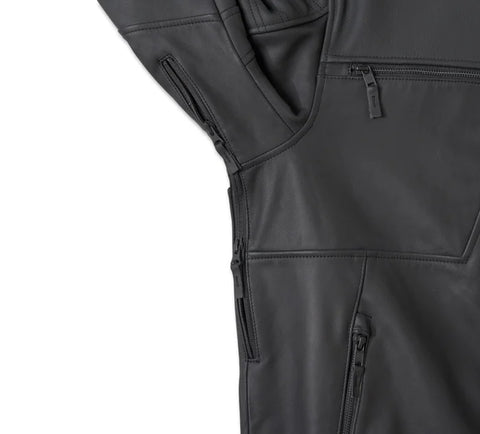 Harley-Davidson Willie G Skull Graphic Leather Riding Jacket