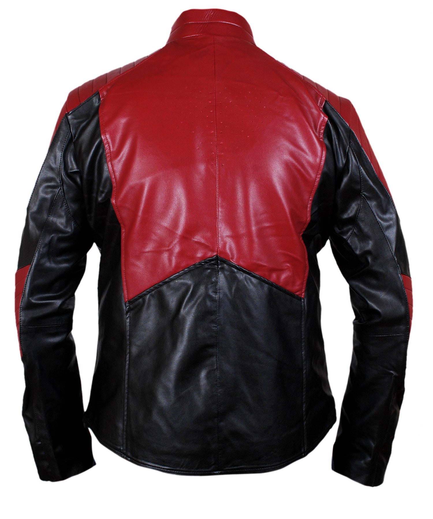 Smallville Superman Red & Black Leather Jacket Clark Kent Inspired Superhero Outerwear