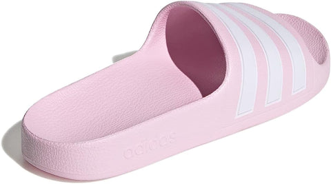 A.D.I.D.A.S Girls-Adult Adilette Aqua Slides Sandal | Pink / White