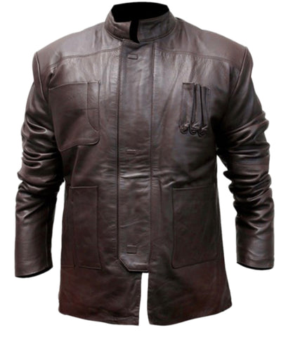 Harrison Ford Inspired Star Wars Brown Leather Jacket
