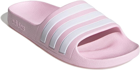 A.D.I.D.A.S Girls-Adult Adilette Aqua Slides Sandal | Pink / White