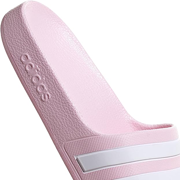 A.D.I.D.A.S Girls-Adult Adilette Aqua Slides Sandal | Pink / White