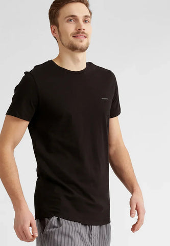 DIESEL. CREW NECK FLEXIBLE T-SHIRT | BLACK