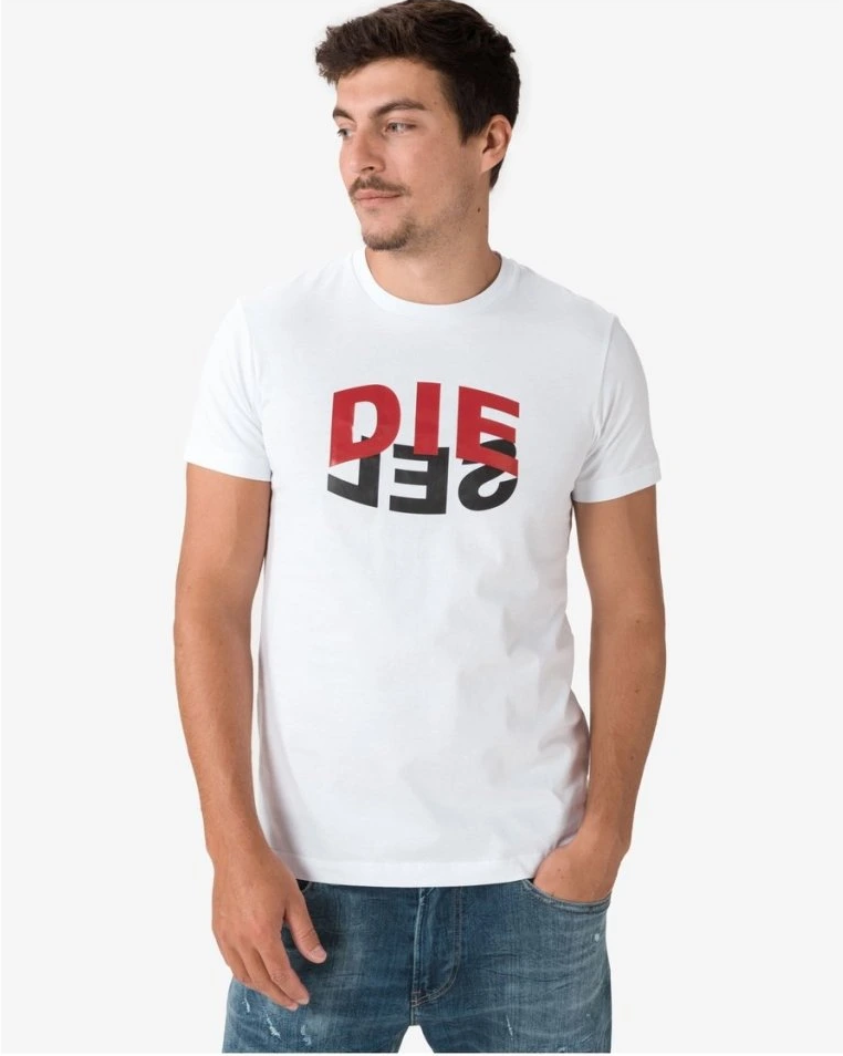 DIESEL CREW-NECK T-DIEGOS-N22 T-SHIRT WITH LOGO PRINT