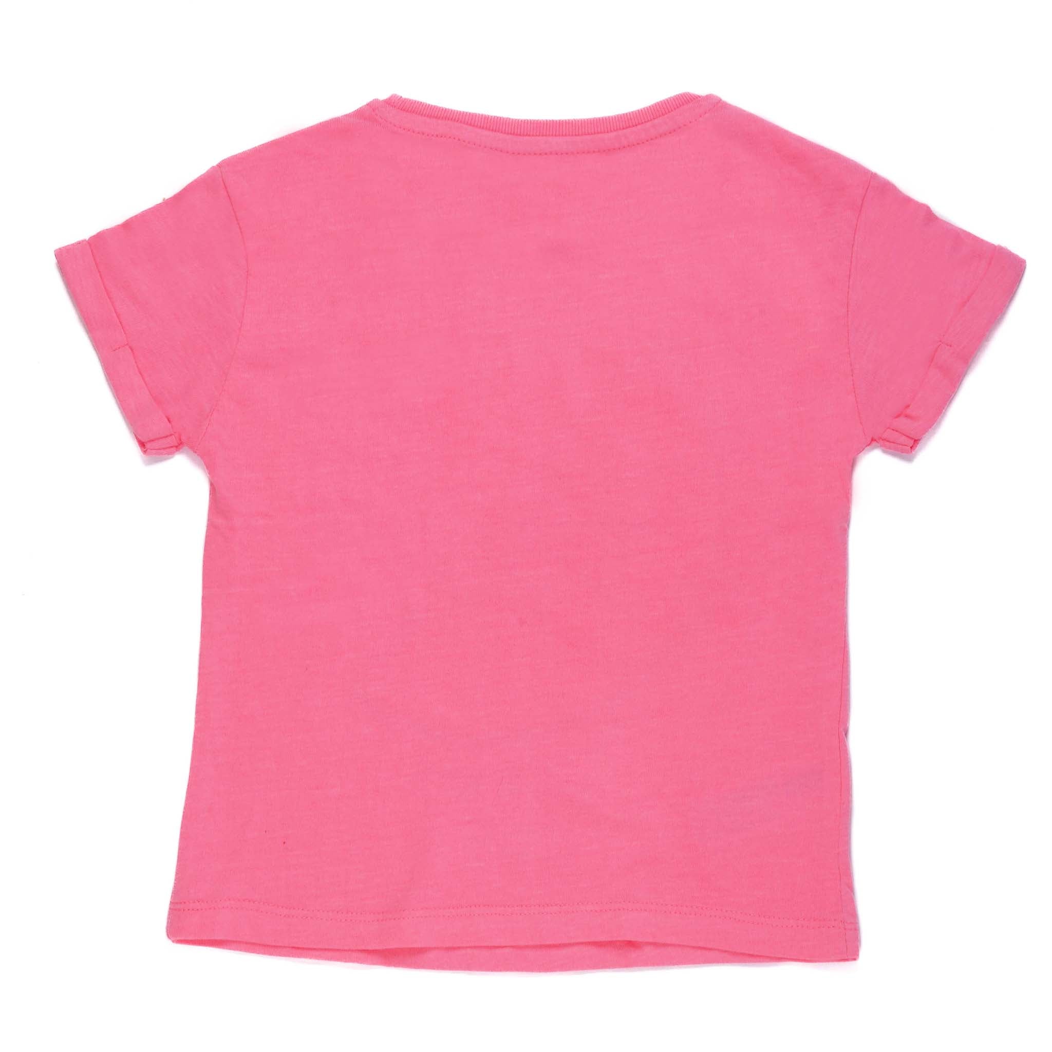 U.R.B-KIDS-GRAPHICAL PRINT-CREW NECK | T-SHIRT | PINK
