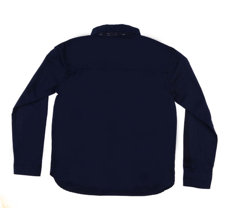 GARCONS-CASUAL PLAIN WITH BOW-SHIRT | DARK BLUE