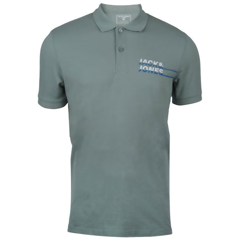 JACK & JONES  COTTON SHORT SLEEVE POLO |  OLIVE GREEN