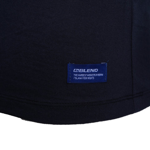 BLEND. CREW NECK-MANS-TEE SHIRT | BLACK