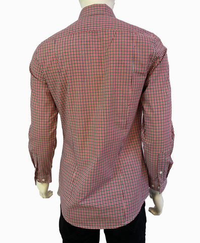 H&M. EASY IORN SLIM FIT MEN SHIRT | NAVY CHECK
