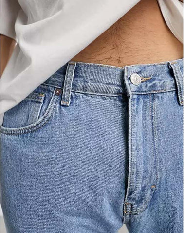 PULL & BEAR. -SLIM FIT- DENIM JEANS | LIGHT BLUE