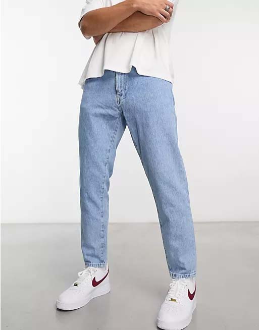 PULL & BEAR. -SLIM FIT- DENIM JEANS | LIGHT BLUE