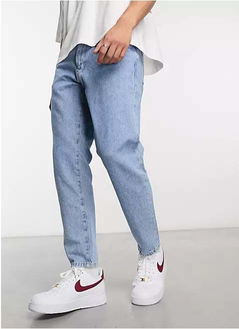 PULL & BEAR. -SLIM FIT- DENIM JEANS | LIGHT BLUE