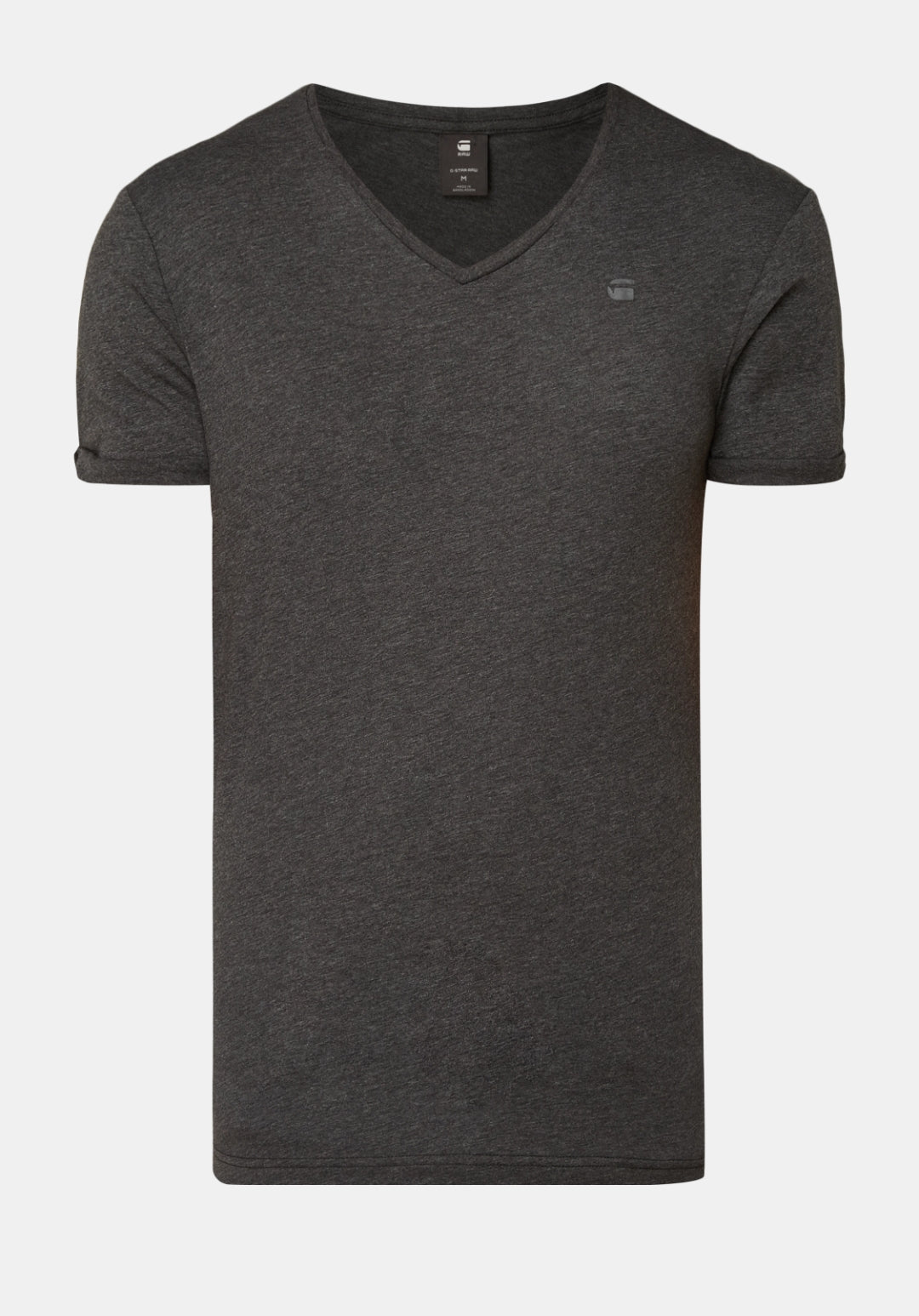 G-STAR RAW T-SHIRT V-NECK  NECK-GREY | CHARCOAL GREY