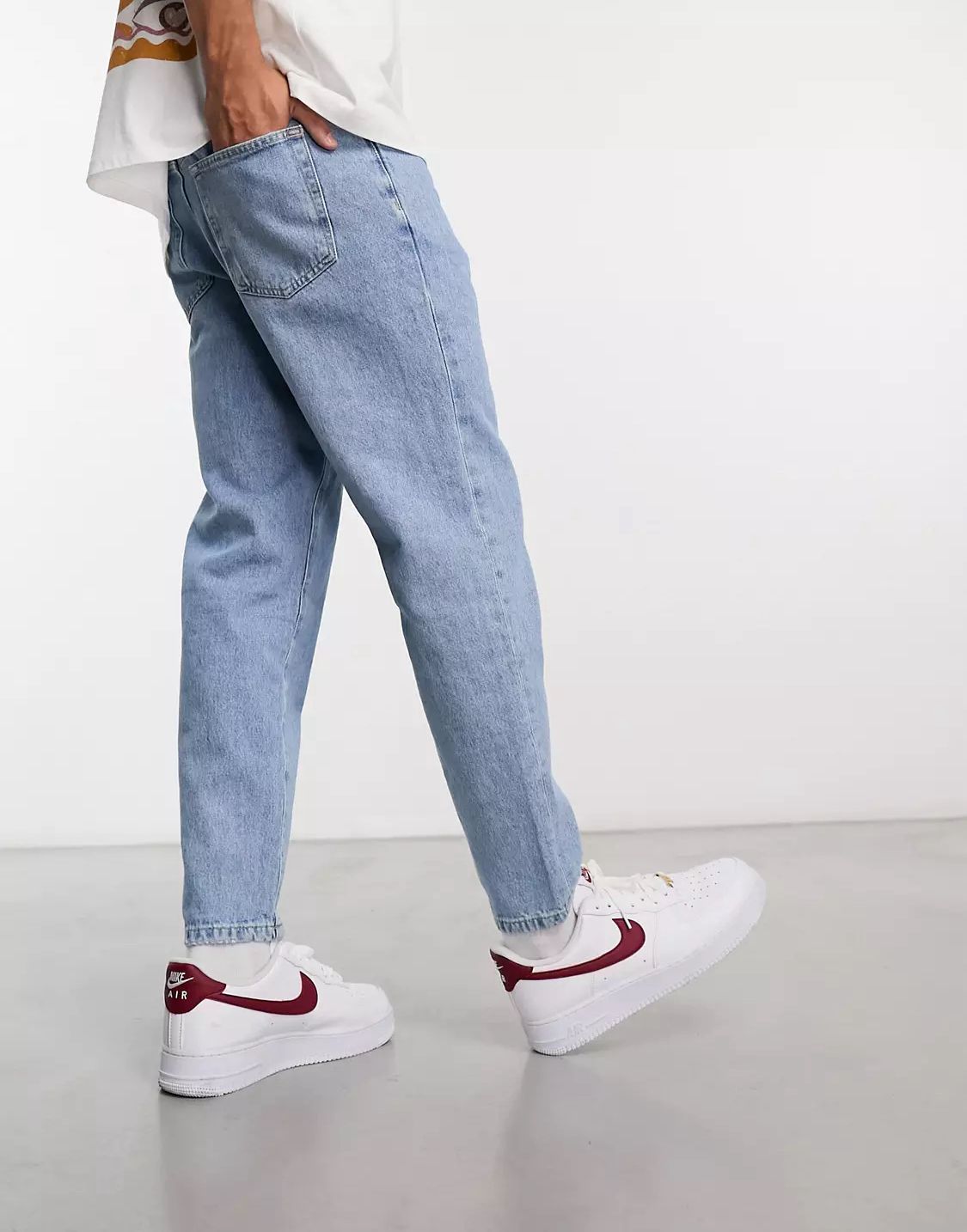 PULL & BEAR. -SLIM FIT- DENIM JEANS | LIGHT BLUE
