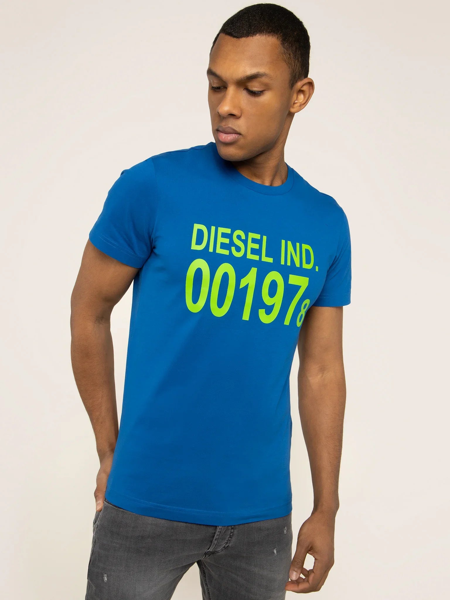 DIESEL DIEGOS SHORT SLEEVE T-SHIRT FLEXIBLE T-SHIRT | BLUE