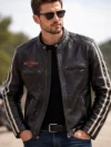 Harley-Davidson Black Leather Biker Jacket For Motorbikes