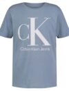 CALVIN KLEIN JEANS VARSITY LOGO T-SHIRT UNISEX | LIGHT BLUE