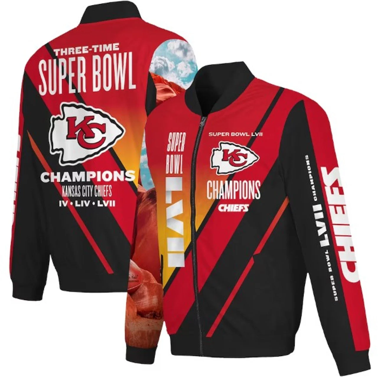 Kansas City Chiefs Super Bowl LVII Champions Bomber Jacket - Image 3