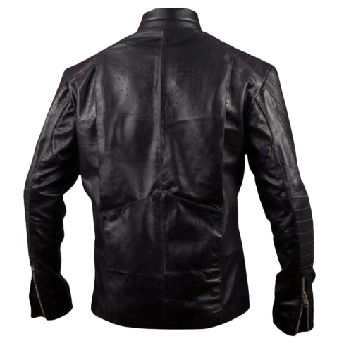Black Genuine Leather Superman Jacket with Embossed ‘S’ Logo Man of Smallville Inspired - Image 2