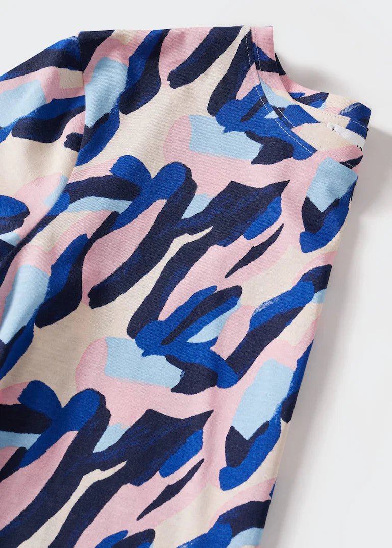 MANGO WOMEN PRINTED COTTON - BLEND T - SHIRT | PALE PINK - Image 7