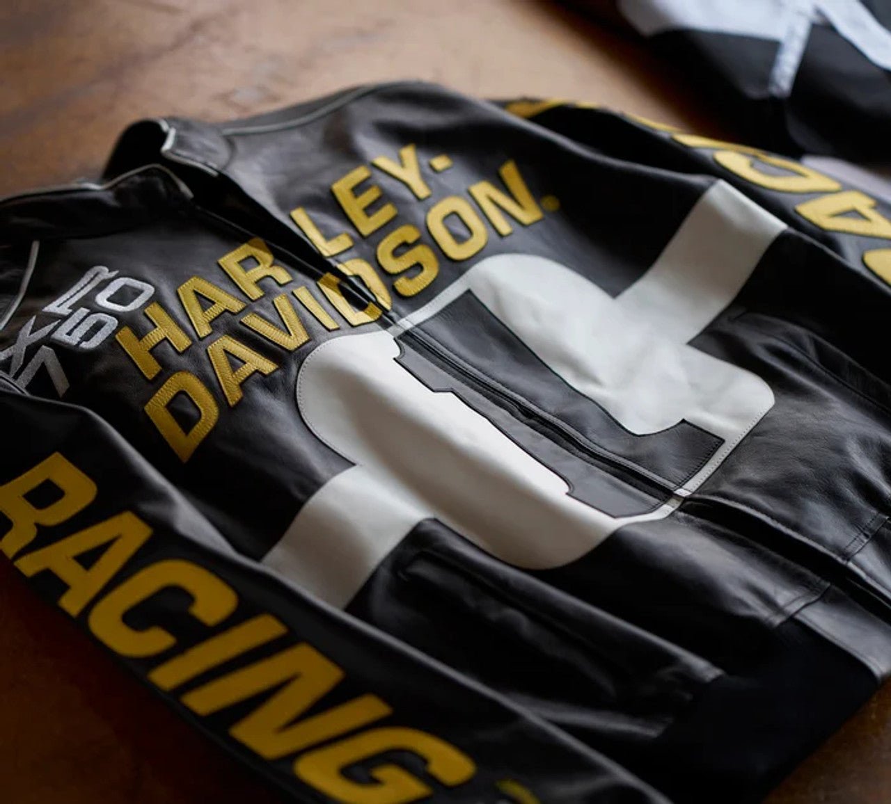 Men's Start Your Engines Leather Racing Jacket - Image 3