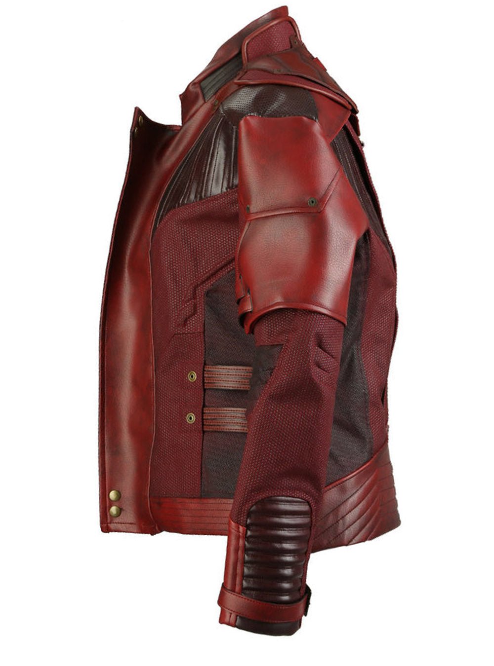 Men’s Distressed Red Maroon Genuine Leather Jacket Vintage Biker Style Real Leather Jacket - Image 3