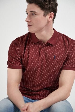 NEXT. PIQUE SHORT SLEEVE POLO | MAROON