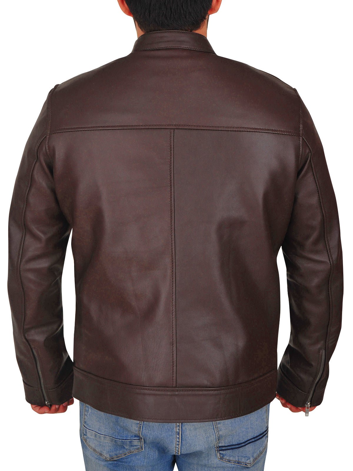 Men’s Brown Leather Jacket Classic Vintage & Casual Outerwear - Image 3