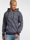 BLEND-HOODED MENS-ZIPPER | NAVY BLUE