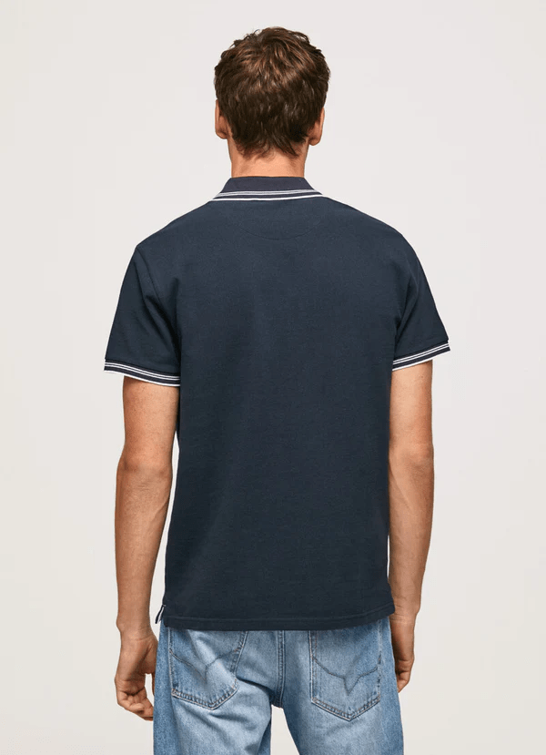 PEPE JEANS JET COTTON POLO | NAVY BLUE - Image 5