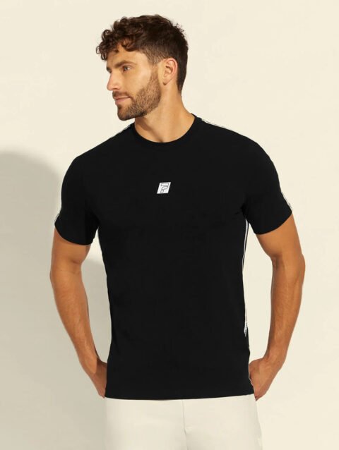 G.U.E.S.S MEN BLACK CURTIS ACTIVE T SHIRT