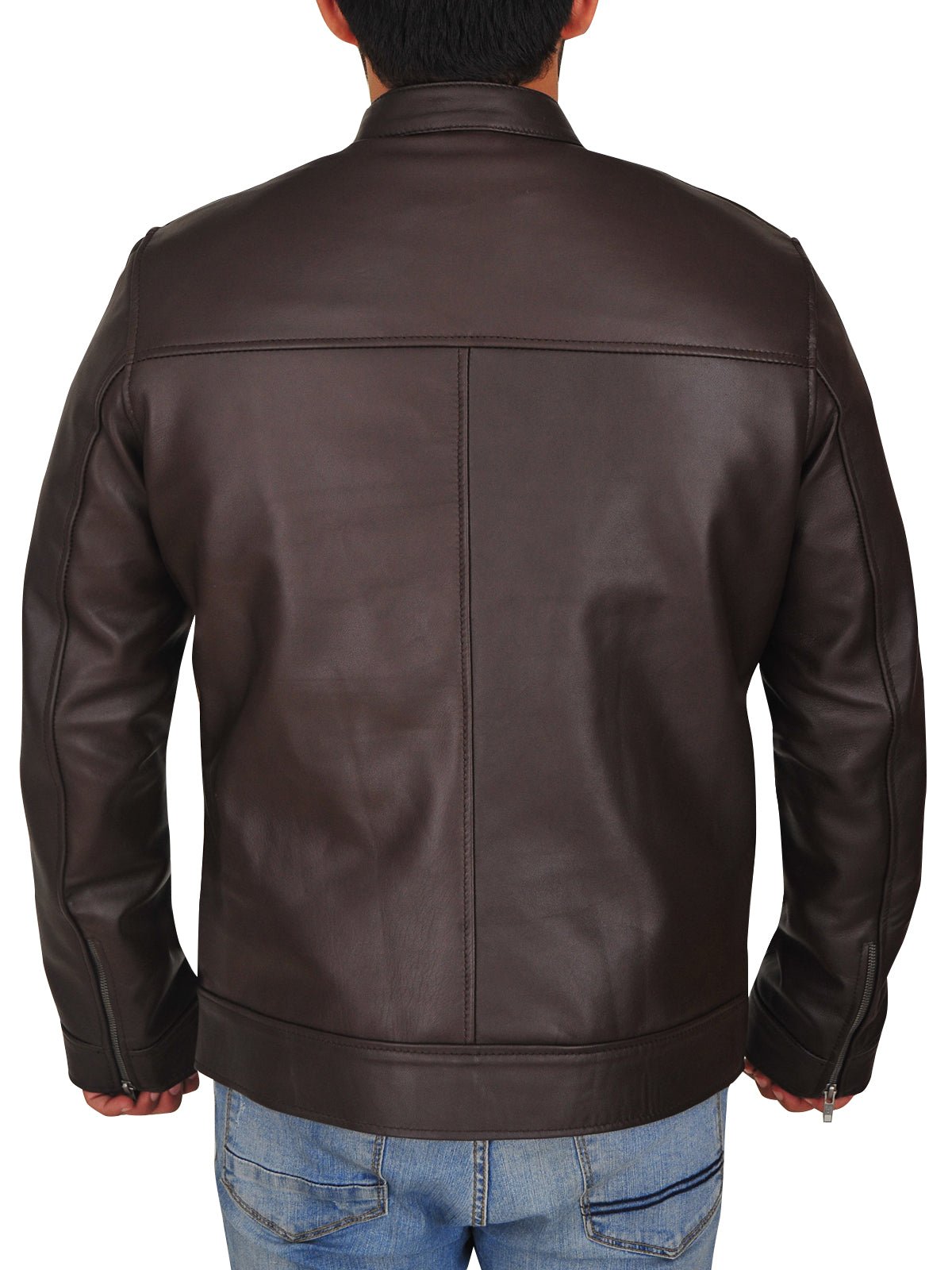 Men’s Brown Leather Jacket Classic Vintage & Casual Outerwear - Image 4