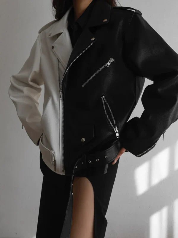 OVERSIZED VEGAN LEATHER BLAZER - Image 2