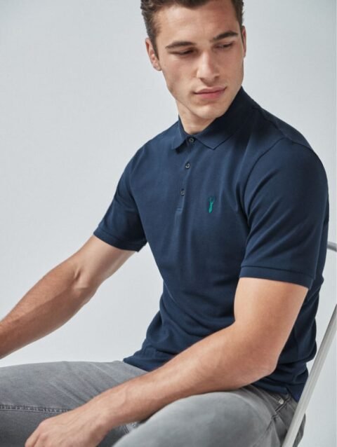 NEXT. PIQUE POLO SHIRT-MEN | BLUE